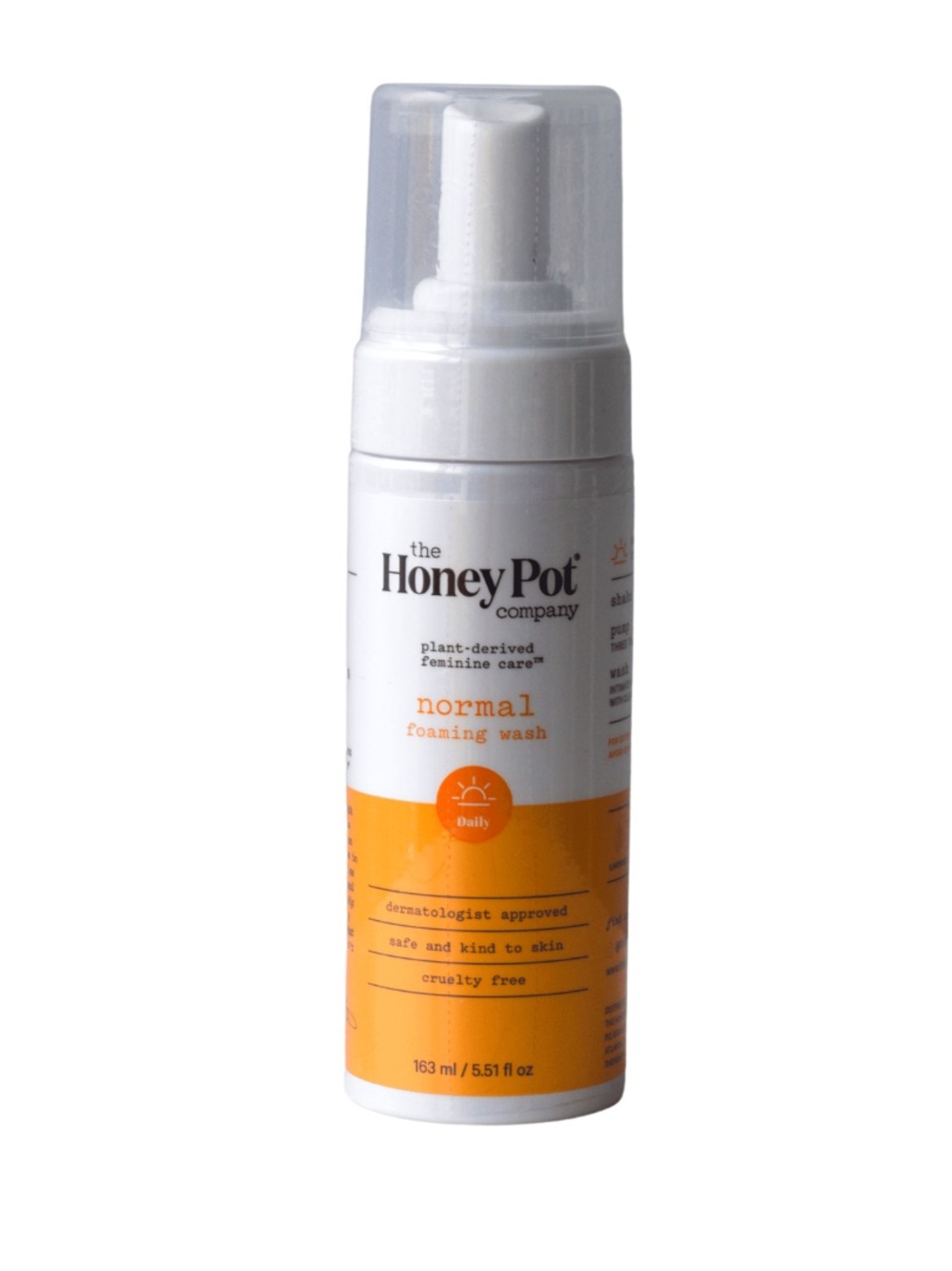 The Honey Pot Company Normal Foaming Wash — White & Orange Bottle